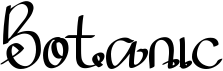 preview image of the Botanic font