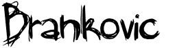 preview image of the Brankovic font