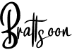 preview image of the Brattsoon font