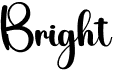 preview image of the Bright font