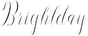 preview image of the Brightday font