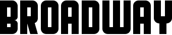 preview image of the Broadway font