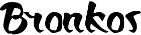 preview image of the Bronkos font