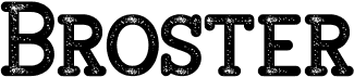 preview image of the Broster font
