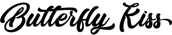 preview image of the Butterfly Kiss font