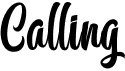 preview image of the Calling font