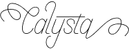 preview image of the Calysta font