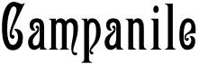 preview image of the Campanile font