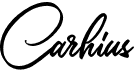 preview image of the Carhius font