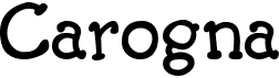 preview image of the Carogna font