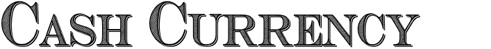 preview image of the Cash Currency font