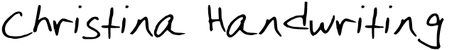 preview image of the Christina Handwriting font