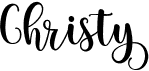 preview image of the Christy font