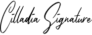 preview image of the Cilladia Signature font