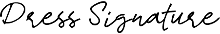 preview image of the d Dress Signature font