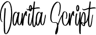 preview image of the Darita Script font