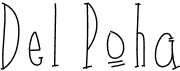 preview image of the Del Poha font