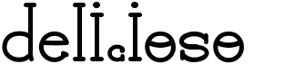 preview image of the Delicioso font
