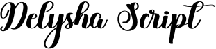 preview image of the Delysha Script font