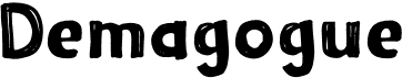 preview image of the Demagogue font