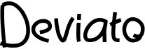 preview image of the Deviato font