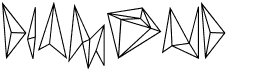 preview image of the Diamond D font