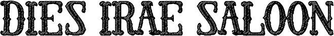 preview image of the Dies Irae Saloon font