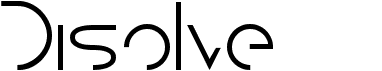 preview image of the Disolve font