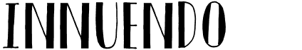 preview image of the DK Innuendo font