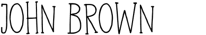 preview image of the DK John Brown font