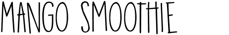 preview image of the DK Mango Smoothie font