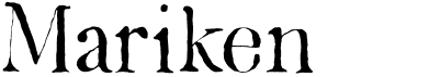 preview image of the DK Mariken font