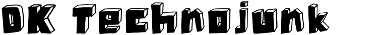 preview image of the DK Technojunk font