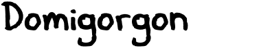 preview image of the Domigorgon font