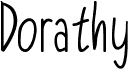 preview image of the Dorathy font