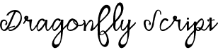preview image of the Dragonfly Script font