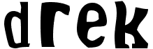 preview image of the Drek font