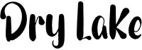 preview image of the Dry Lake font