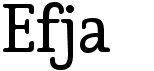 preview image of the Efja font