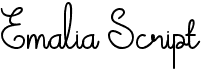 preview image of the Emalia Script font