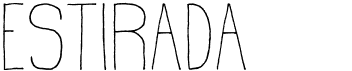 preview image of the Estirada font
