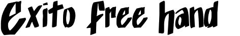 preview image of the Exito Free Hand font