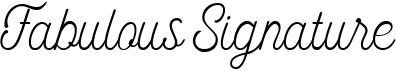 preview image of the Fabulous Signature font