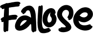 preview image of the Falose font
