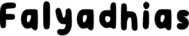 preview image of the Falyadhias font