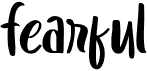 preview image of the Fearful font