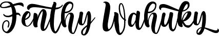 preview image of the Fenthy Wahuky font