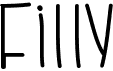 preview image of the Filly font