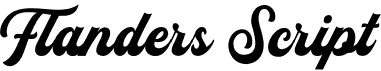 preview image of the Flanders Script font