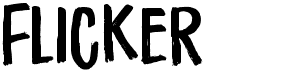 preview image of the Flicker font